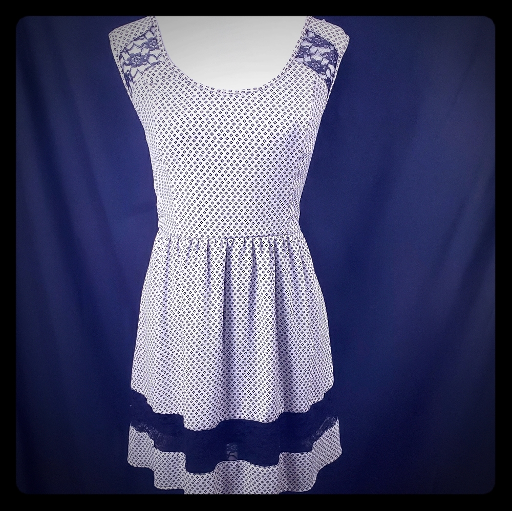 Bar lll Vintage Print Dress